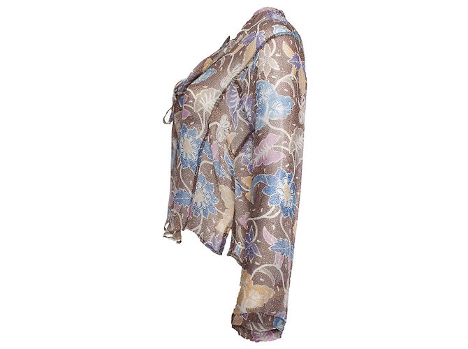 Autre Marque RAYA, blusa com estampa floral e bolinhas Multicor - vista 3