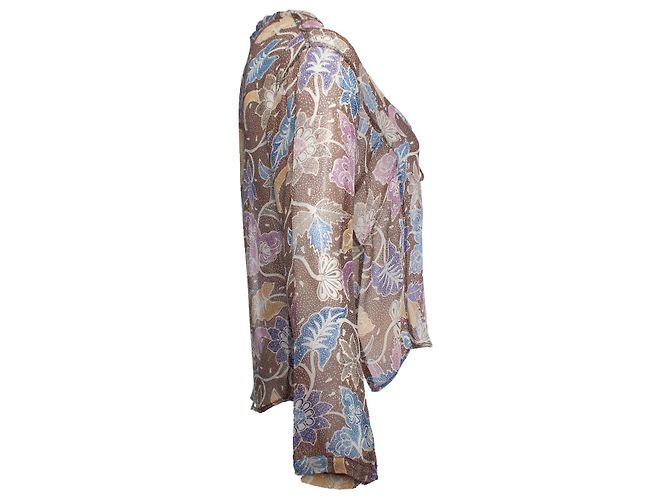 Autre Marque RAYA, blusa com estampa floral e bolinhas Multicor - vista 4