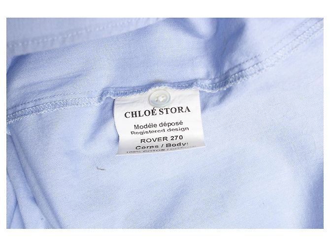 Autre Marque Chloé Stora, Hemdkleid in Blau - Ansicht 5