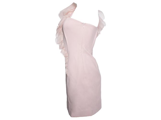 Paule Ka, Rosafarbenes Kleid mit Rüschen an der Schulter Pink - Ansicht 3