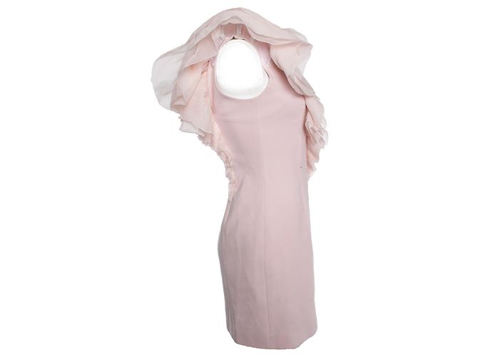 Paule Ka, Rosafarbenes Kleid mit Rüschen an der Schulter Pink - Ansicht 4