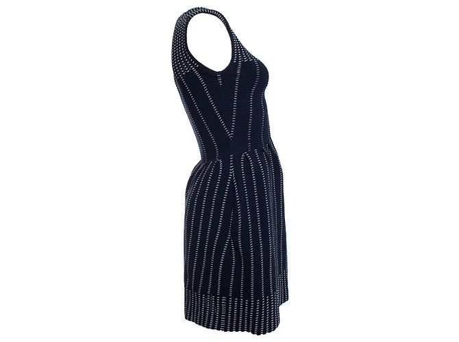 Maje, Vestido elástico plisado azul - vista 3