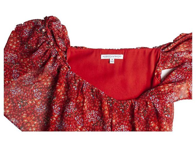 Rebecca Minkoff, Kleid mit Blumenmuster in Rot - Ansicht 6