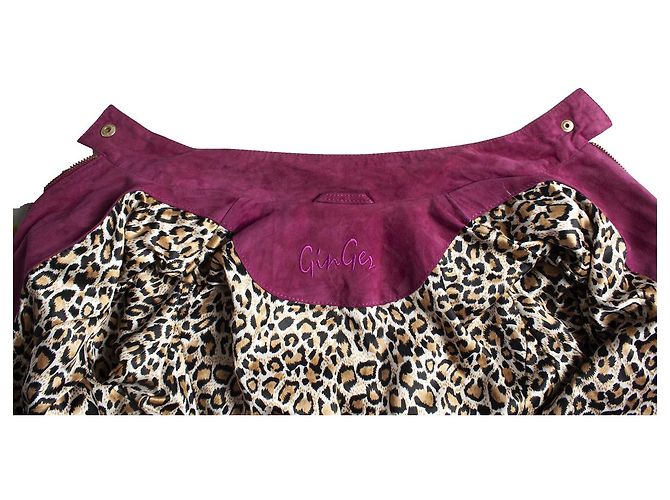 Autre Marque Zenzero, giacca biker in camoscio Rosa - vista 6
