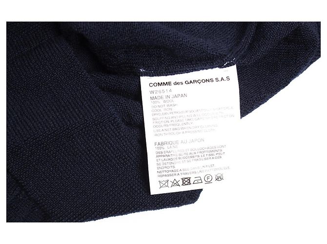 COMME des GARCONS, Suéter de lã azul. - vista 6