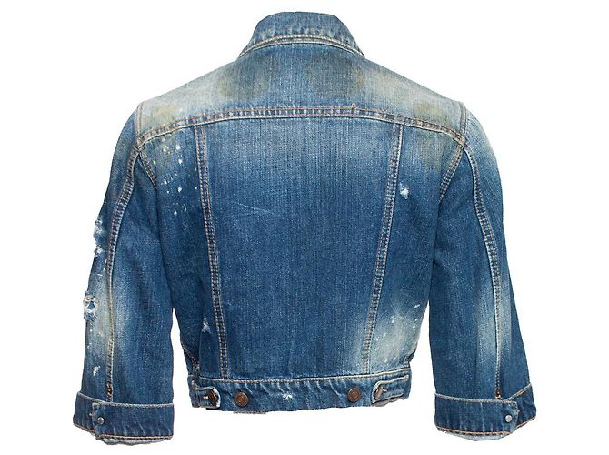Dsquared2, Kurzarm-Jeansjacke Blau - Ansicht 2