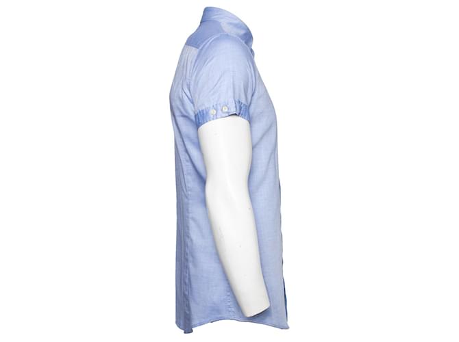 Dsquared2, Camisa celeste de manga corta.. Azul - vista 4