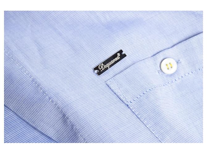 Dsquared2, Camisa celeste de manga corta.. Azul - vista 5
