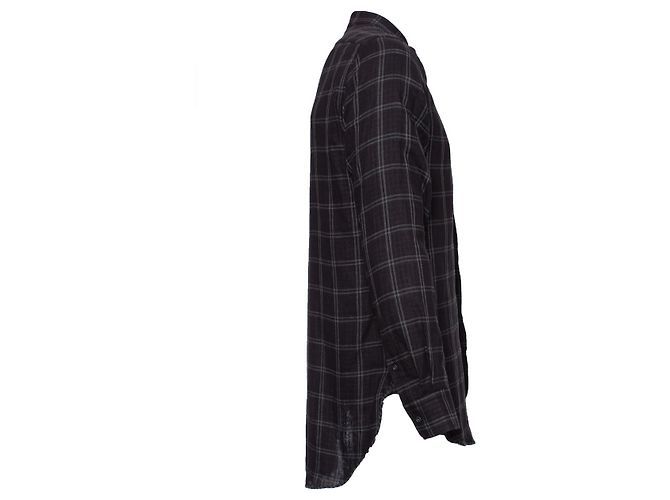 Autre Marque Sig. P, Camicia a quadri. Grigio - vista 3