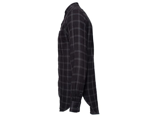 Autre Marque Sig. P, Camicia a quadri. Grigio - vista 4