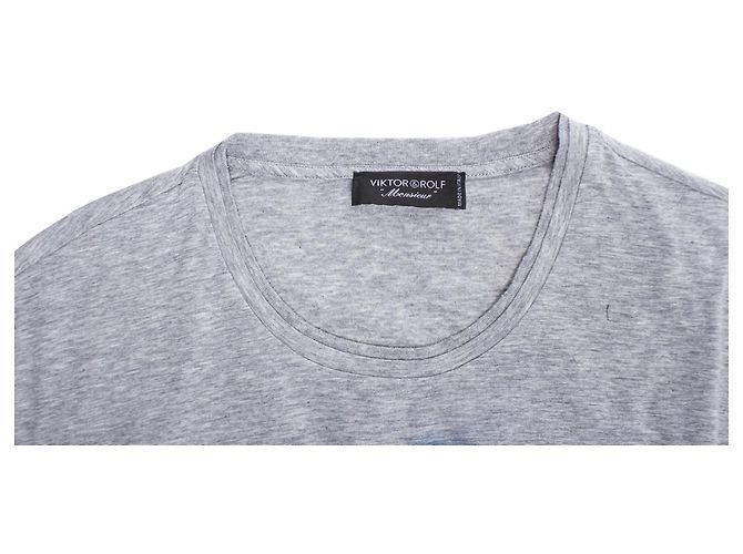 Viktor & Rolf Víctor y Rolf, Camiseta gris con estampado azul. - vista 5