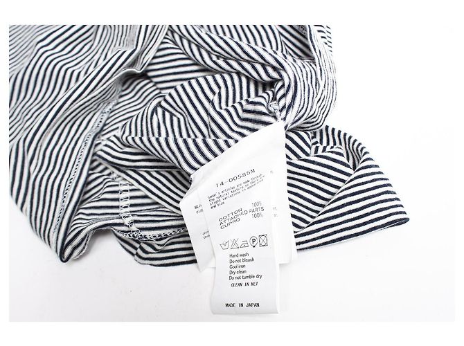 Sacai, Maglietta a righe bianche e blu - vista 6