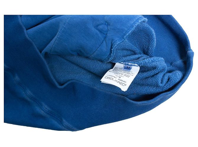 Dsquared2, Pull bleu avec texte. - vue 5