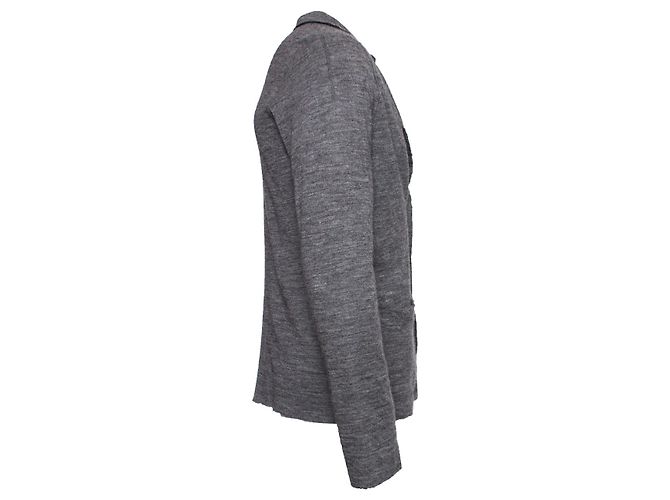 LANVIN, Grauer Alpaka-Cardigan - Ansicht 3