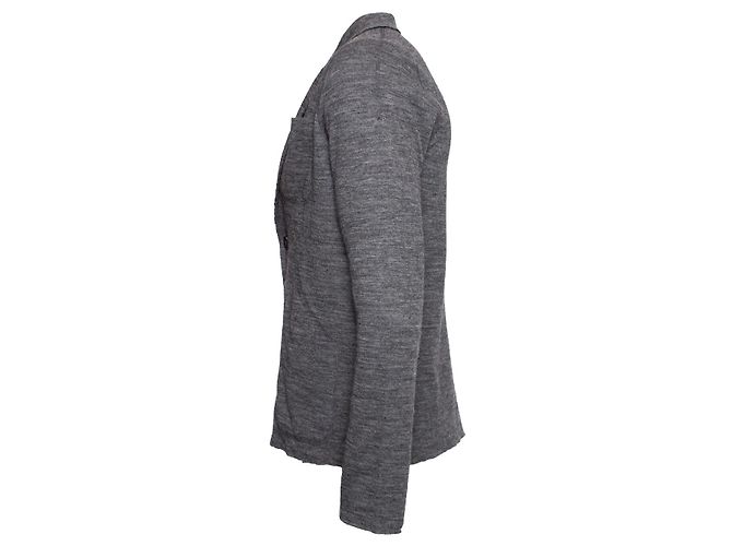 LANVIN, Grauer Alpaka-Cardigan - Ansicht 4