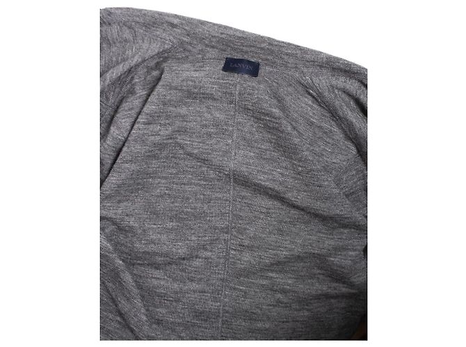 LANVIN, Grauer Alpaka-Cardigan - Ansicht 6