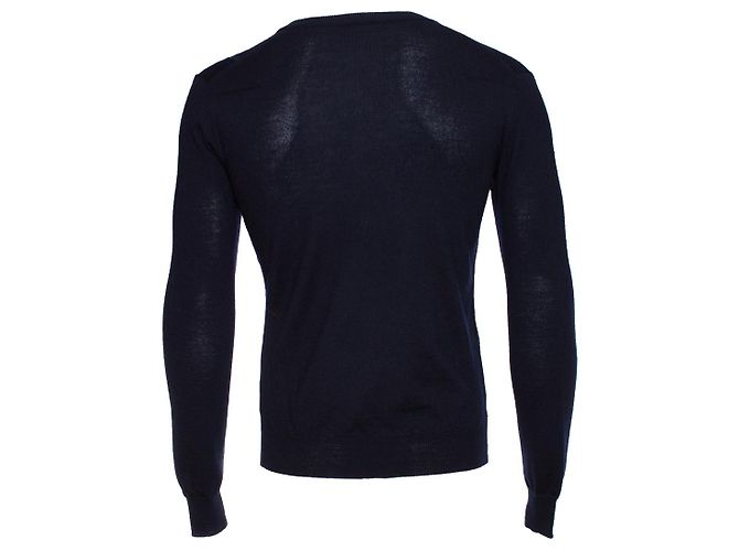 Christian Dior DIOR HOMME, Strickjacke aus blauer Wolle - Ansicht 2