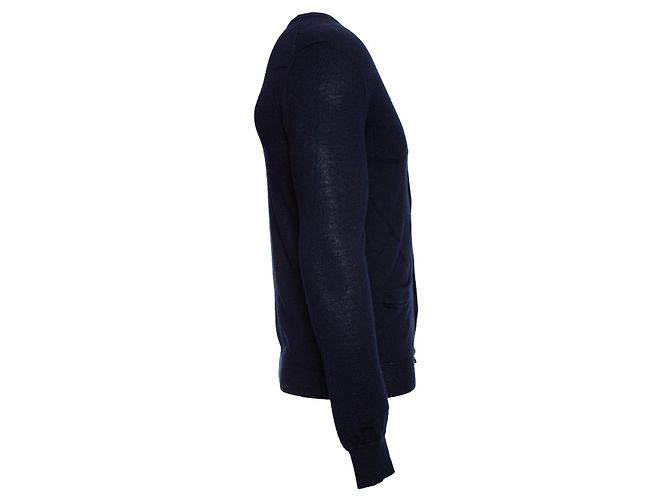 Christian Dior DIOR HOMME, Strickjacke aus blauer Wolle - Ansicht 4