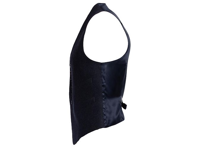 EMPORIO ARMANI, Wollweste in Grau. - Ansicht 4