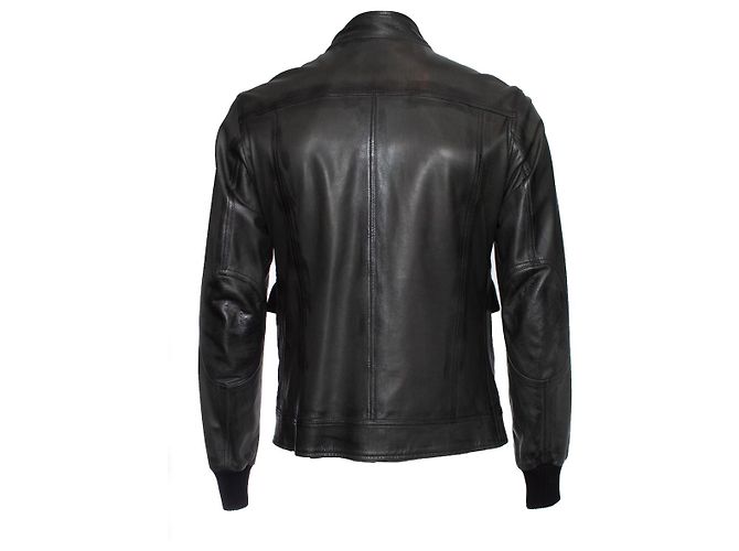 DOLCE & GABBANA, Grüne Bikerjacke aus Leder - Ansicht 2