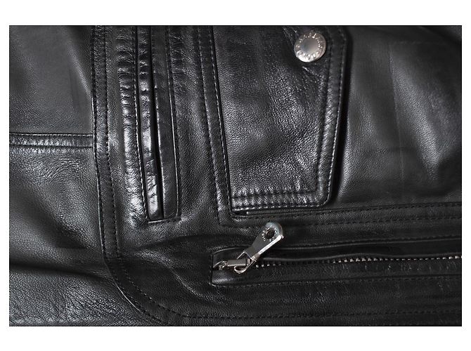 DOLCE & GABBANA, Grüne Bikerjacke aus Leder - Ansicht 5
