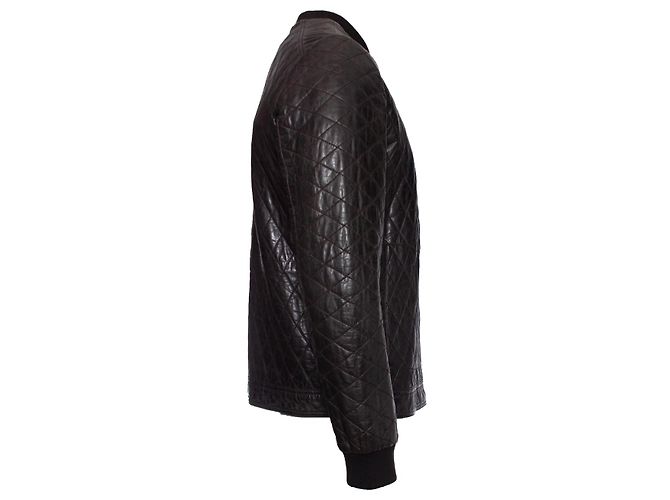Autre Marque DNA Homme von Erick Kuster, Braune gesteppte Lederjacke - Ansicht 3