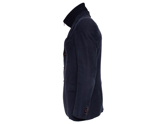 DOLCE & GABBANA, Blazer in velluto a coste blu - vista 2
