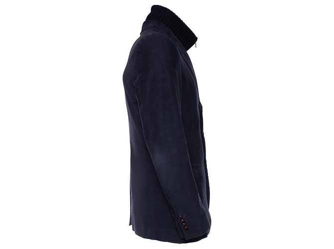 DOLCE & GABBANA, Blazer in velluto a coste blu - vista 4
