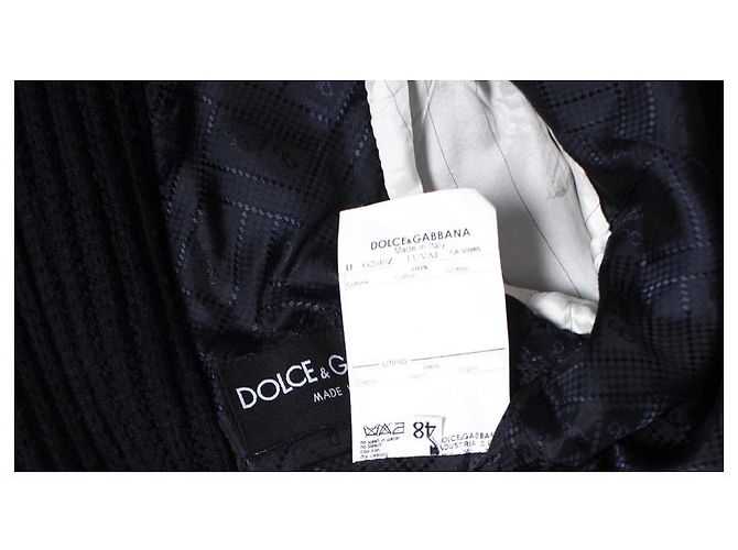 DOLCE & GABBANA, Blazer in velluto a coste blu - vista 6