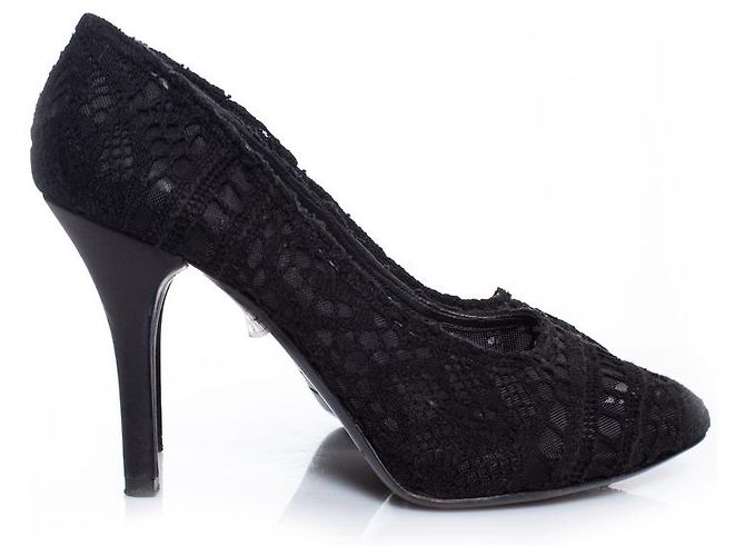 DOLCE & GABBANA, Décolleté in pizzo nero. - vista 5