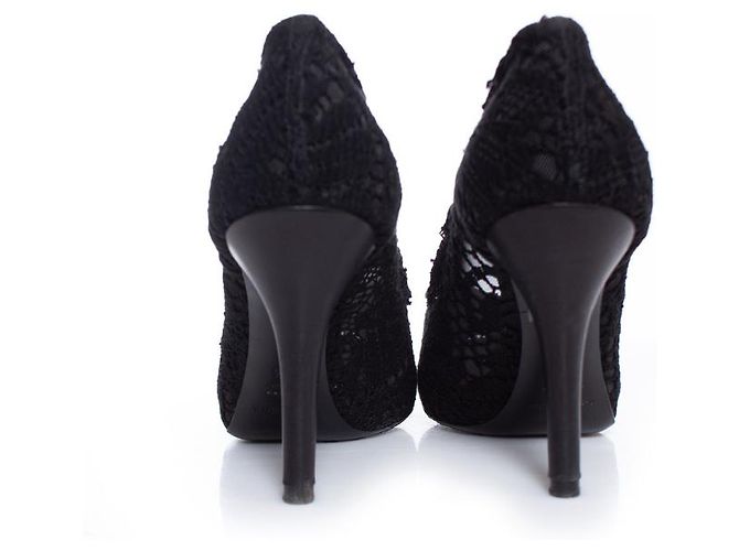 DOLCE & GABBANA, Décolleté in pizzo nero. - vista 6