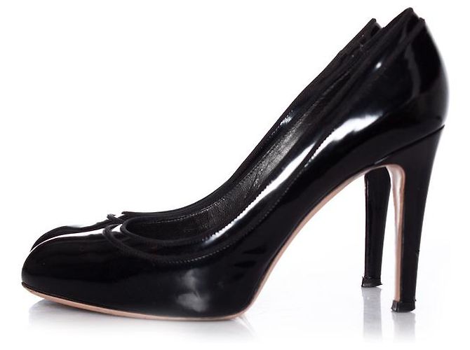 Giuseppe Zanotti, Pompe in vernice. Nero - vista 2