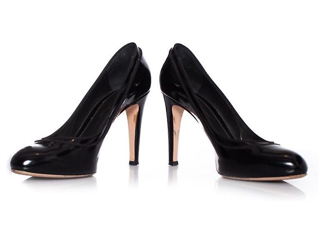 Giuseppe Zanotti, Pompe in vernice. Nero - vista 3