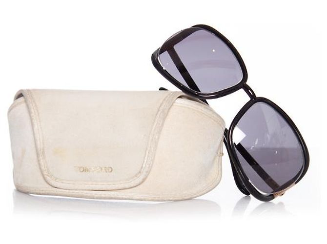 Tom Ford, gafas de sol genoveva. Negro - vista 8
