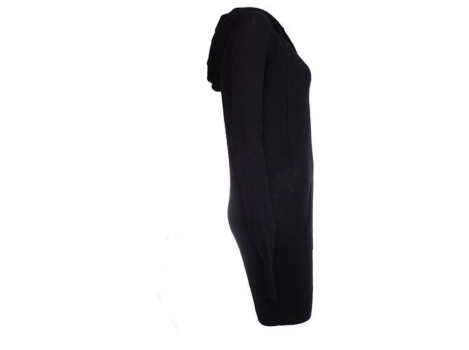 Autre Marque Caxemira Rebelde, Vestido suéter com capuz e caveira Preto - vista 4