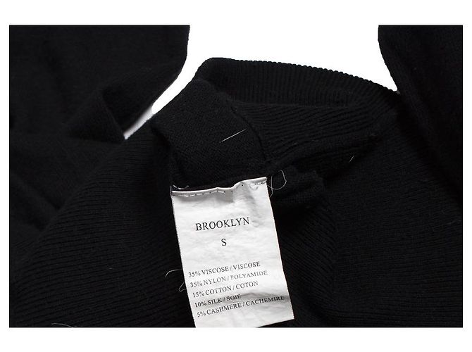 Autre Marque Caxemira Rebelde, Vestido suéter com capuz e caveira Preto - vista 5