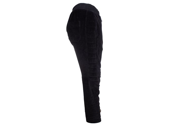 Balmain Balmaın, Samt-Trainingshose. Schwarz - Ansicht 3