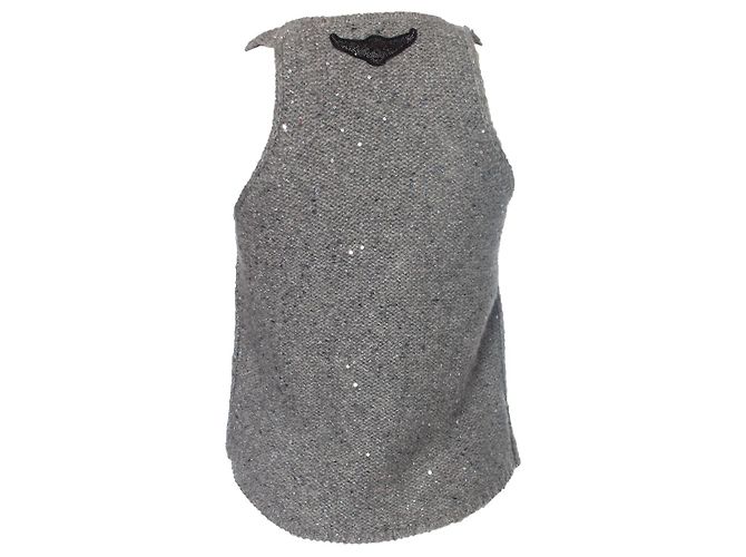 Zadig & Voltaire ZADIG Y VOLTAIRE, Chaleco de punto Gris - vista 2