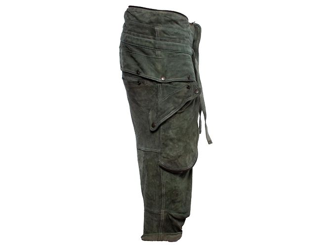 Faith Connexion Glaubensverbindung, Grüne Wildlederhose - Ansicht 4