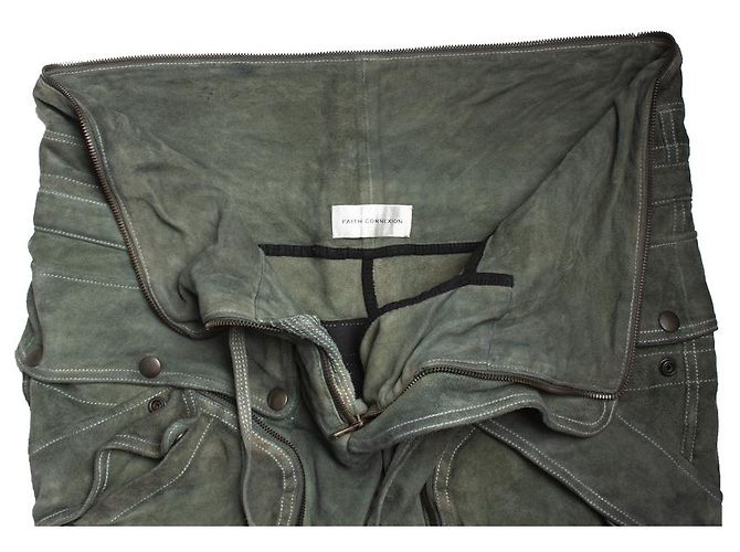 Faith Connexion Glaubensverbindung, Grüne Wildlederhose - Ansicht 5