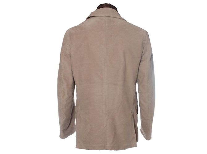 Autre Marque Fay Cappotto Blazer Marrone in Cotone - vista 3