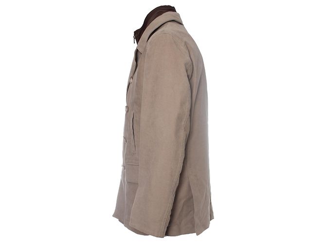 Autre Marque Fay Cappotto Blazer Marrone in Cotone - vista 5