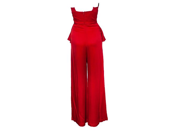 Roland Mouret, Roter trägerloser Overall mit Schößchen - vista 2