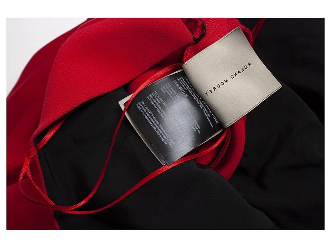 Roland Mouret, Roter trägerloser Overall mit Schößchen - vista 6