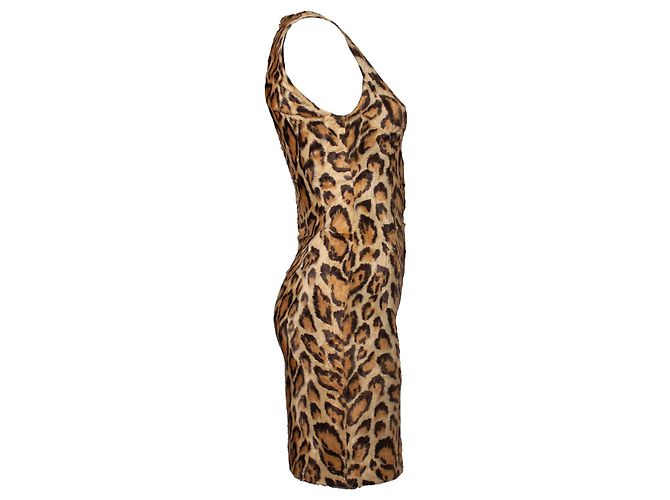Gianni Versace Couture, vestido com estampa de leopardo - vista 3