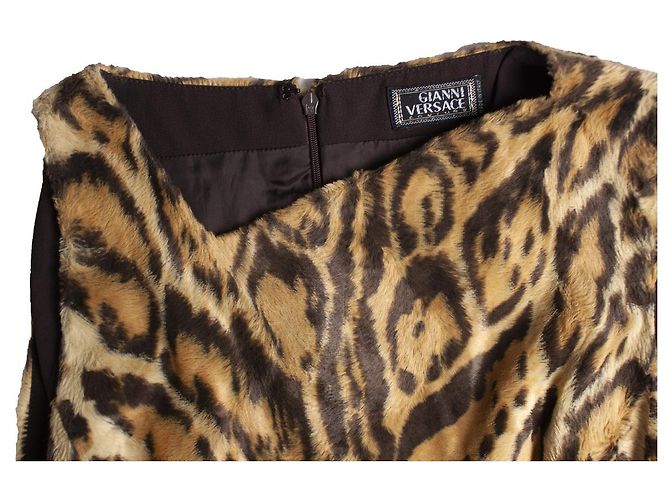 Gianni Versace Couture, vestido com estampa de leopardo - vista 6