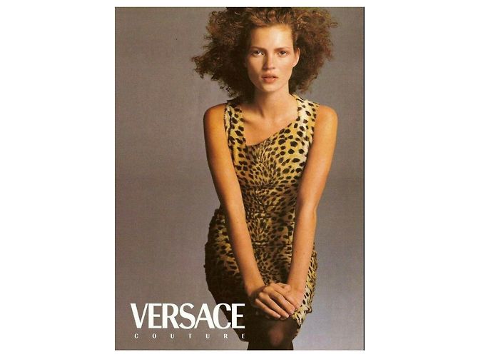 Gianni Versace Couture, vestido com estampa de leopardo - vista 8