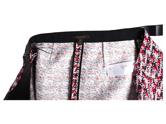 Louis Vuitton, Falda cruzada de tweed Multicolor - vista 7