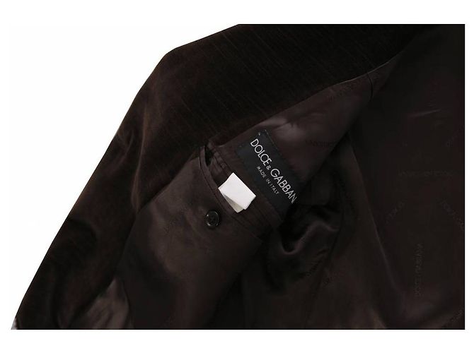 DOLCE & GABBANA, Brauner, gefütterter Blazermantel - Ansicht 6