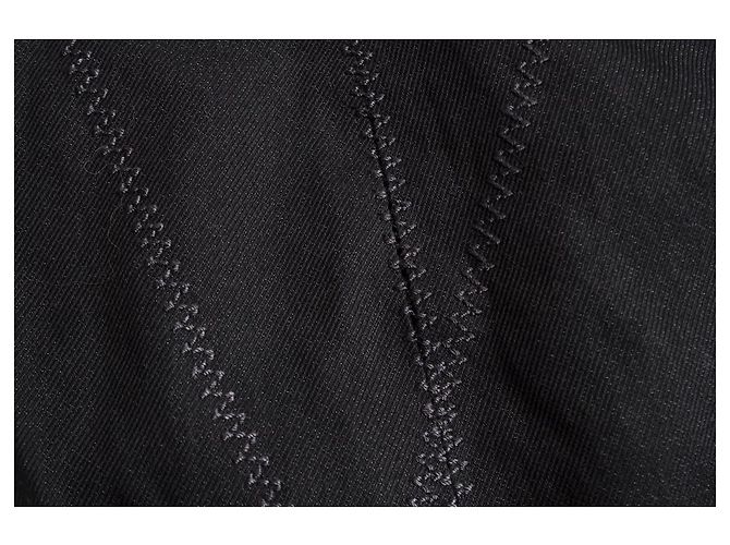 Christian Dior, saia acolchoada com zíper e costura Preto - vista 7